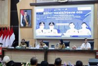 Sekretaris Daerah Provinsi Sumatera Selatan [Sekda Sumsel] Drs H Edward Candra MM membuka rapat teknis/forum OPD Dinas Pekerjaan Umum Bina Marga dan Tata Ruang [PUBMTR] Provinsi Sumsel, bertempat di Auditorium Bina Praja Pemprov Sumsel, Selasa 25 Februari 2025, pagi.