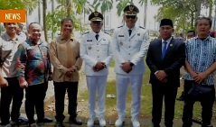 Ketua DPRD Deni Victoria Hadiri Pelantikan Wako-Wawako Prabumulih 2025-2030
