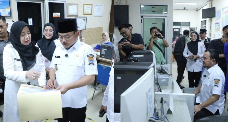 Wakil Wali Kota [Wawako] Palembang, Prima Salam mengunjungi Kantor Dinas Kependudukan Catatan Sipil [Dukcapil] di Jalan Demang Lebar Daun pada Rabu 26 Februari 2025.