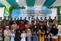 Rumah produksi lebah madu yang berlokasi di Desa Suka Maju, Kecamatan Geragai, Kabupaten Tanjung Jabung Timur, Provinsi Jambi ini diresmikan pada Minggu 16 Maret 2025 lalu.