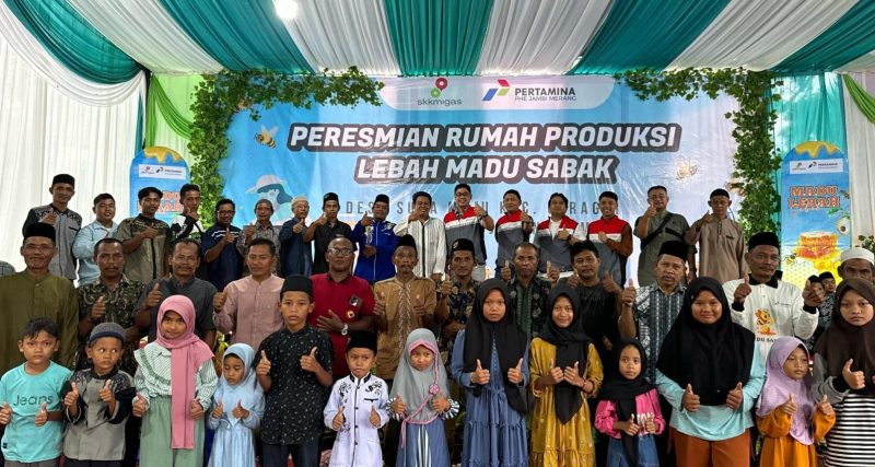 Rumah produksi lebah madu yang berlokasi di Desa Suka Maju, Kecamatan Geragai, Kabupaten Tanjung Jabung Timur, Provinsi Jambi ini diresmikan pada Minggu 16 Maret 2025 lalu.