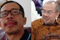Pengamat Ekonomi Nasional Dr Ir Yulian Junaidi MSi dan Dirut PDAM Tirta Musi Andi Wijaya