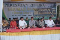 Bupati Asahan Taufik Zainal Abidin Siregar SSos MSi meresmikan Replika 