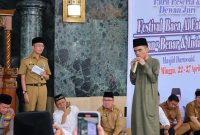 Wali Kota Palembang Ratu Dewa didaulat untuk membuka secara resmi lomba baca Al-Fatihah, Selasa 22 April 2025.