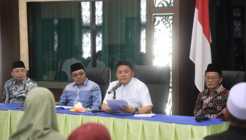 Gubernur Herman Deru di sela-sela meninjau sarana prasarana Asrama Haji Palembang, Kamis 1 Mei 2025