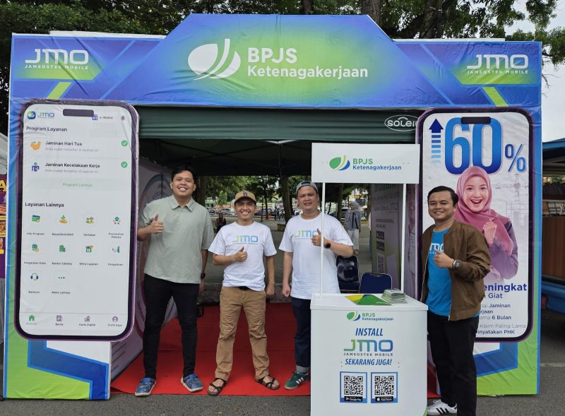 BPJS Ketenagakerjaan Binjai ikut memeriahkan Hari Jadi Kota Binjai ke-153 yang diadakan di Lapangan Merdeka Kota Binjai.