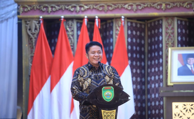 Gubernur Herman Deru pada pembukaan Rapat Kerja Nasional I (Rakernas I) KAMMI tahun 2025 di Griya Agung Palembang, Jumat (2/5/2025) malam.