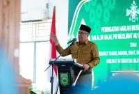 Wakil Gubernur Sumatera Selatan [Wagub Sumsel], H Cik Ujang menghadiri peringatan Hari Lahir ke-79 Muslimat Nahdlatul Ulama [Harla NU] dan Halal Bihalal PW Muslimat NU Sumsel 1446 H. Acara ini berlangsung di Kantor PW NU Sumsel, Senin 26 Mei 2025.