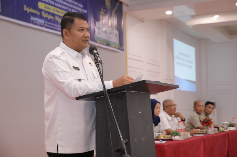 Wakil Bupati Asahan, Rianto SH MAP membuka secara resmi acara Desiminasi Sinergi pemungutan Pajak Kendaraan Bermotor [PKB], Bea Balik Nama Kendaraan Bermotor [BBNKB], opsen Pajak Kendaraan Bermotor [PKB] dan opsen Bea Balik Nama Kendaraan Bermotor [BBNKB] se-Kabupaten Asahan Tahun 2025, bertempat di aula Hotel Antariksa Kisaran, Rabu 28 Mei 2025.