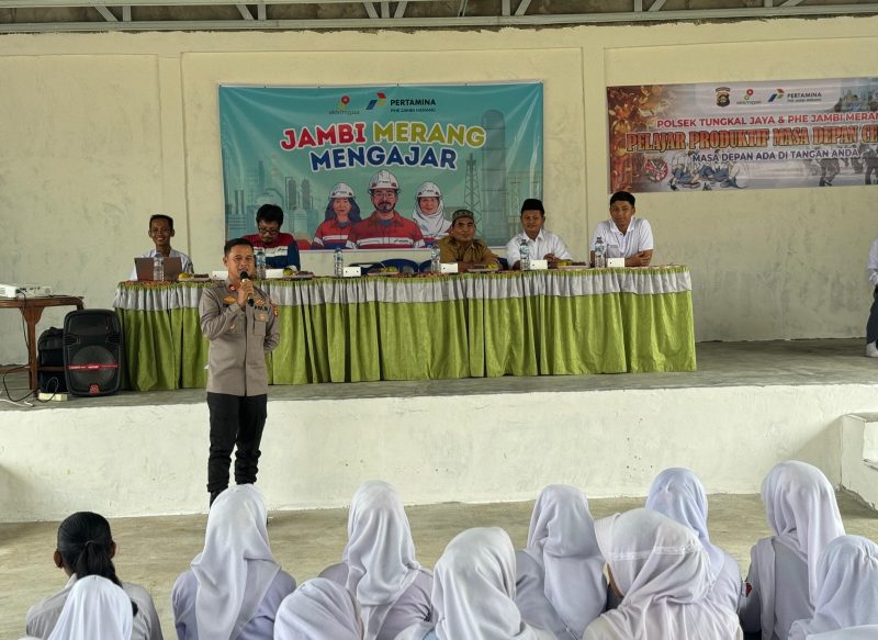 Peduli Generasi Muda, PHE Jambi Merang bersama Kepolisian Ajak Pelajar Perangi Judi Online