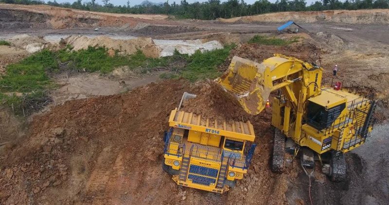 Kegiatan pertambangan PT Bukit Asam Tbk.