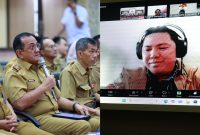 Sekretaris Daerah Provinsi Sumatera Selatan [Sekda Sumsel] Drs H Edward Candra MH mengikuti rapat koordinasi [Rakor] virtual Program Pemberantasan Korupsi Tahun 2025 yang digelar Komisi Pemberantasan Korupsi Republik Indonesia [KPK RI].