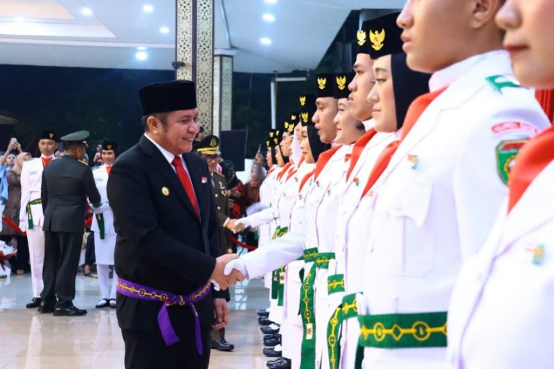 50 Pemuda-Pemudi Sumsel Resmi Dikukuhkan Jadi Paskibraka 2025