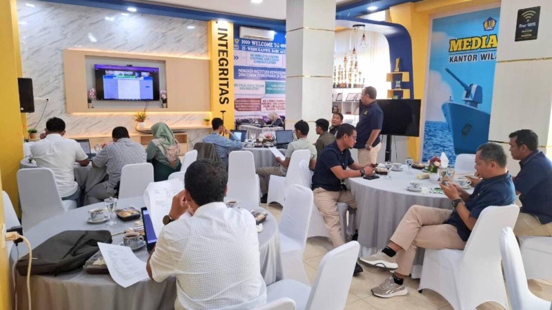 Gelaran Bimbingan Teknis Pengisian Pemberitahuan Ekspor Barang [PEB] dari Kantor Wilayah Direktorat Jenderal Bea dan Cukai [DJBC] Aceh, diikuti 55 peserta UMKM calon ekportir, pada Rabu 17 September 2025.