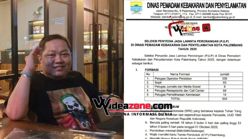 Ketua KAMP, Rizki RPS & Pengumuman Syarat Rekrutmen Pegawai Damkar Kota Palembang.