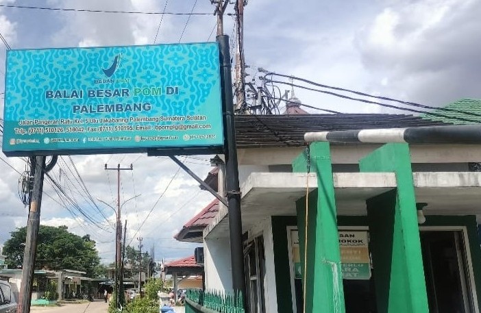 Kantor BBPOM di Palembang.