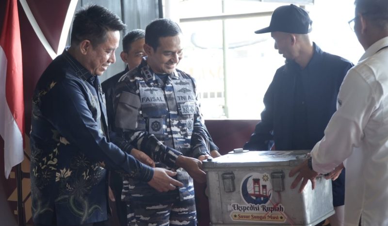 Pangkalan TNI Angkatan Laut [Lanal] Palembang bersama Kantor Perwakilan Bank Indonesia [BI] Provinsi Sumatera Selatan bersinergi dalam program 