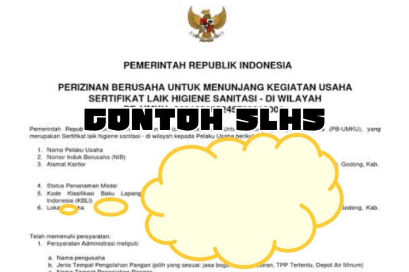 Contoh SLHS. Ist
