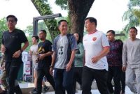 Wali Kota Ratu Dewa bersama Ketua Komjak RI dan Kajati Sumsel Susur Kambang Iwak