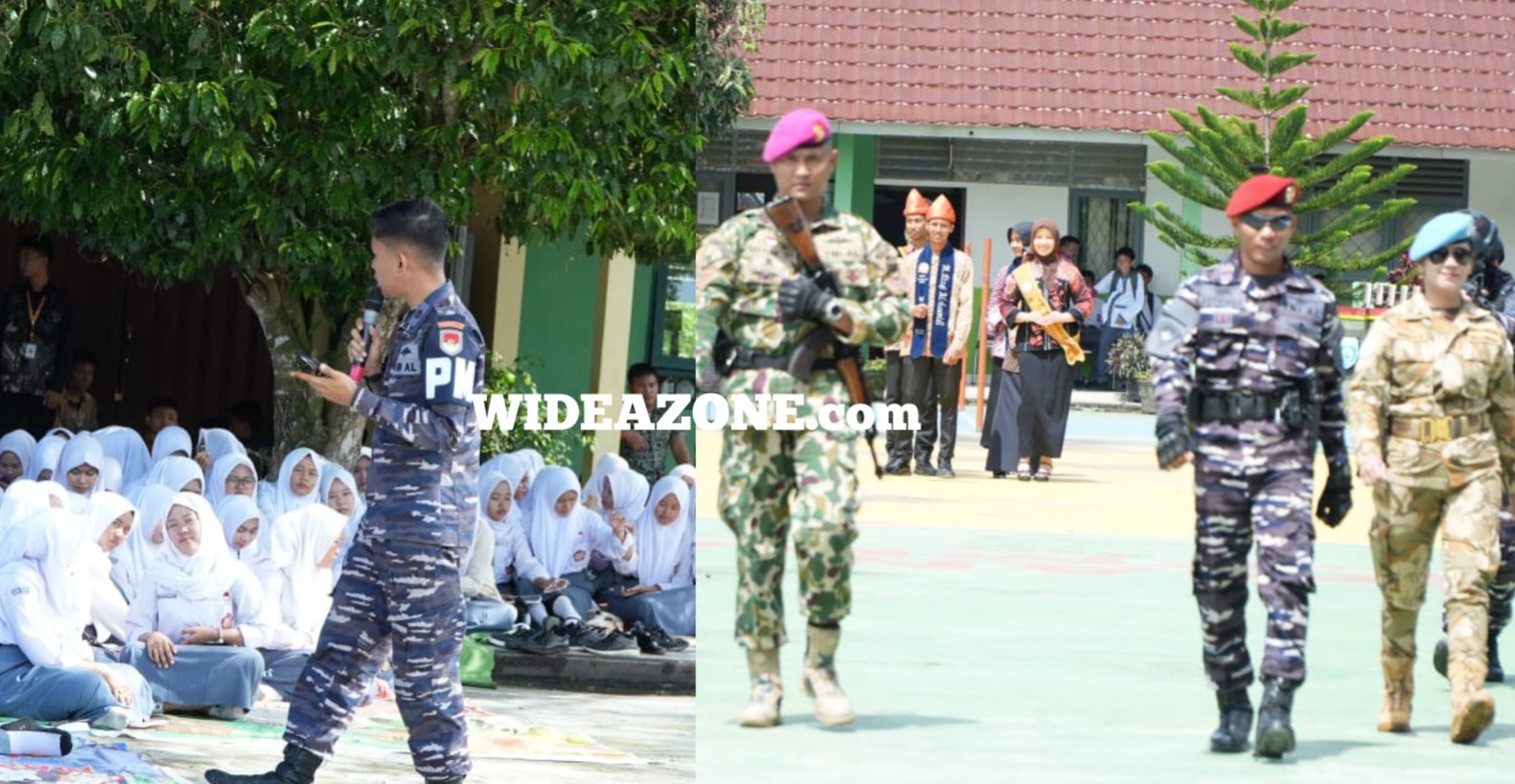 Berbagai jenis seragam dinas TNI AL, dari Pakaian Dinas Harian [PDH] hingga Pakaian Dinas Upacara [PDU], secara efektif memicu rasa kagum dan aspirasi di mata para peserta didik SMAN 16.