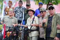 Wali Kota Palembang Ratu Dewa di tengah semarak peringatan Pertempuran Lima Hari Lima Malam, Sabtu 3 Januari 2025.