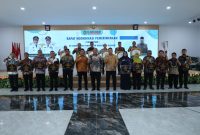 Pemerintah Kabupaten [Pemkab] Asahan menggelar Rapat Koordinasi Pemerintahan [Rakorpem] awal Tahun Anggaran 2026 di lingkungan Pemerintah Kabupaten Asahan.