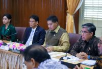 Menaker Yassierli saat menghadiri Rapat Komite terkait pelaksanaan program dan kegiatan BP Tapera Tahun 2026 di Gedung Kementerian Keuangan, Jakarta, Kamis 26 Februari 2026.