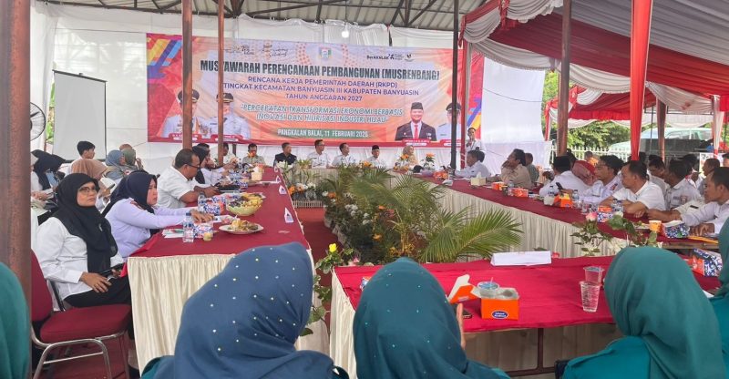 Musyawarah Perencanaan Pembangunan Kecamatan [Musrenbangcam] Banyuasin III menetapkan 41 usulan skala prioritas dari total 173 usulan yang masuk dari 21 desa dan lima kelurahan. Usulan ini akan menjadi acuan pembangunan Kabupaten Banyuasin pada 2027.