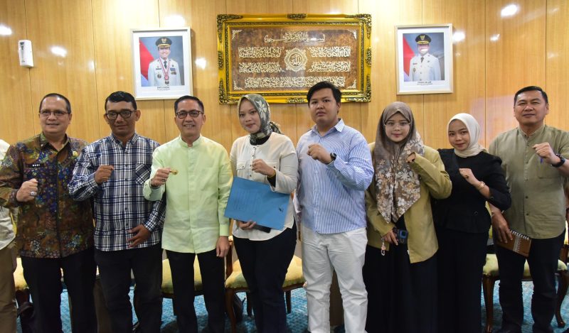 Audiensi JPPR bersama Wali Kota Palembang Ratu Dewa di ruang audiensi wali kota, Jumat 13 Februari 2026.