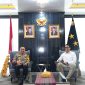 Kapolda Sumsel Irjen Pol Dr Sando Nugroho saat menerima audiensi strategis bersama jajaran SKK Migas Wilayah Sumbagsel, di Ruang Delegasi Lantai 2 Mapolda Sumsel, Senin 23 Februari 2026.