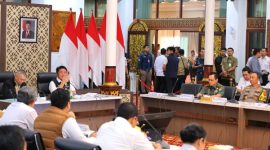 [Pemprov Sumsel] bersama Kementerian Perhubungan RI menggelar Rapat Koordinasi Penyelenggaraan Angkutan Lebaran Tahun 2026 di Griya Agung, Rabu 25 Fenruari 2026.