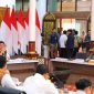 [Pemprov Sumsel] bersama Kementerian Perhubungan RI menggelar Rapat Koordinasi Penyelenggaraan Angkutan Lebaran Tahun 2026 di Griya Agung, Rabu 25 Fenruari 2026.