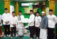 Wali Kota Prabumulih H Arlan menghadiri Safari Ramadan di Masjid An-Nur, Perumnas Arda Bukit Indah, Kelurahan Karang Raja.