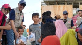 Bea Cukai Langsa melalui program Bea Cukai Peduli kembali menggelontorkan bantuan logistik bagi masyarakat di Desa Sukajadi, Aceh Tamiang pada Sabtu 21 Februari 2026.