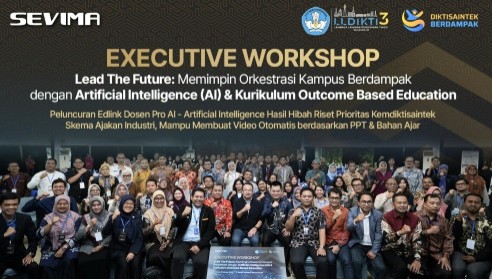 SEVIMA bersama Rhenald Kasali dan ratusan rektor diskusi perkembangan AI untuk perguruan tinggi.