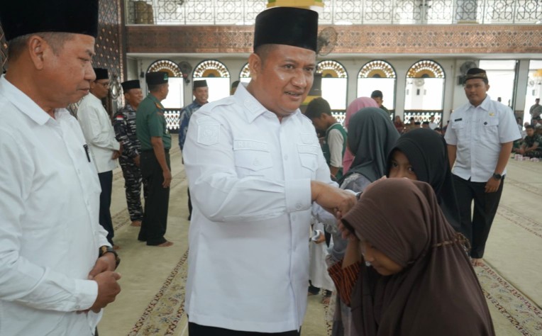 Pemerintah Kabupaten Asahan menggelar Peringatan Isra Mi’raj Nabi Muhammad SAW Tahun 1447 Hijriah/2026 Masehi di Masjid Agung H Achmad Bakrie Kisaran, Rabu 4 Februari 2026.