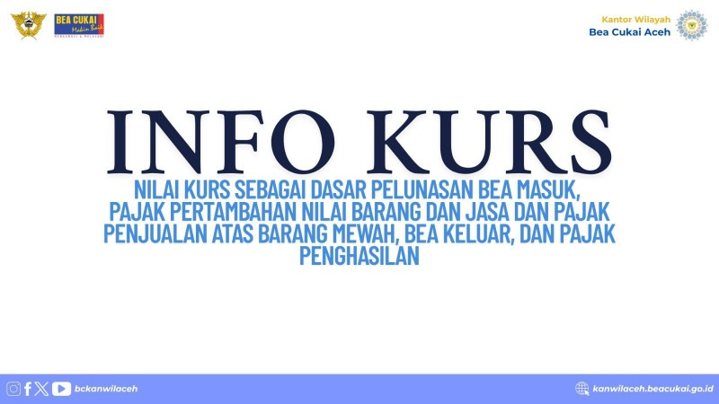 Info Kurs dari Kementerian Keuangan.