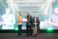 Wali Kota Prabumulih H Arlan didampingi Asisten III Setda Kota Prabumulih, Drs Amilton, menghadiri acara lepas sambut Komandan Korem [Danrem] 044/Garuda Dempo [Gapo] di Soma Grand Ballroom Palembang, Sabtu 28 Februari 2026.