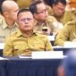 Wali Kota Prabumulih, H Arlan, menghadiri High Level Meeting [HLM] Rapat Koordinasi dan Capacity Building Tim Pengendalian Inflasi Daerah [TPID] dan Tim Percepatan dan Perluasan Digitalisasi Daerah [TP2DD] se-Sumatera Selatan yang digelar di Ballroom Hotel Wyndham Palembang, Selasa 24 Februari 2026.