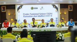 Kementerian Energi dan Sumber Daya Mineral [ESDM] resmi membuka Posko Nasional Sektor ESDM untuk periode Ramadan dan Idulfitri [RAFI] 2026 di Gedung Badan Pengatur Hilir Minyak dan Gas Bumi [BPH Migas], Jakarta, Kamis 12 Maret 2026.