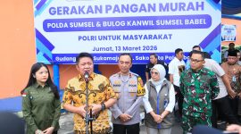 Pemerintah Provinsi Sumatera Selatan [Pemprov Sumsel] bersama Polda Sumsel dan Perum Bulog Kantor Wilayah Sumsel–Babel menggelar Gerakan Pangan Murah [GPM] sebagai upaya menjaga stabilitas pasokan dan harga bahan pangan menjelang Idulfitri 1447 Hijriah.
