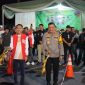 Wali Kota Palembang Ratu Dewa bersama Wakil Wali Kota Prima Salam dan Kapolrestabes Palembang Sonny Mahar Budi Adityawan hadir untuk melepas peserta Run 100 M/2026 yang berasal dari berbagai kalangan masyarakat.