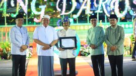 Didukung Bantuan Gubernur Rp10 Miliar, Gubernur Herman Deru Resmikan Wajah Baru Tugu Air Mancur Palembang