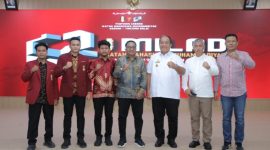 Bupati Asahan Taufik Zainal Abidin Siregar SSos MSi menghadiri peringatan Milad ke-62 Ikatan Mahasiswa Muhammadiyah [IMM] yang digelar pada Senin 16 Maret 2026, di Aula Melati Kantor Bupati Asahan.