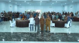 Dinas Informatika [DisKominfo] Kabupaten Asahan menggelar pelatihan dan peningkatan kapasitas jurnalistik di Aula Melati Kantor Bupati Asahan, pada Senin 16 Maret 2026.