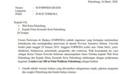 Surat bernomor 02/FORWIDA/III/2026 tersebut diterbitkan sehari setelah kegiatan berlangsung dan ditandatangani Ketua Umum Forwida, Diah K Pratiwi.