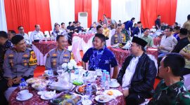Gubernur Sumatera Selatan Dr H Herman Deru saat mengikuti video conference Sistem Keamanan dan Ketertiban Lingkungan pada malam takbiran dan menjelang Idulfitri 1447 Hijriah, Jumat 20 Maret 2026.