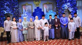 Gubernur Sumsel H Herman Deru melakukan Open House Lebaran di Griya Agung.