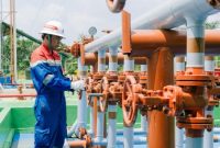 Suasana fasilitas produksi PEP Lirik dan PEP Jambi, bagian dari wilayah kerja PHR Zona 1 meneguhkan komitmen keselamatan operasi selama momentum Lebaran.