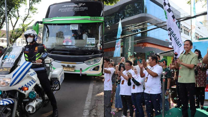Wali Kota Palembang, H Ratu Dewa, melepas keberangkatan 238 peserta program 